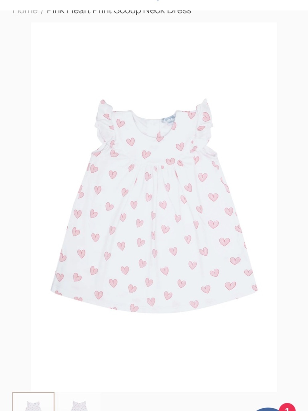 Brand New with Tags Nellapima Dress Pink Heart Print 3 3T